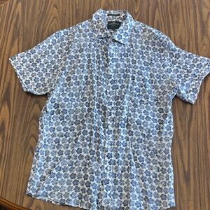 Rodd & Gunn Blue and White Floral Button Down Shirt